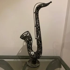 sculpture saxo saxophone métallique Lolito déco